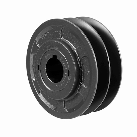 Browning 2 Groove Cast Iron Finish Bore Fhp Variable Pitch Sheave, 2VP65X 1 5/8 2VP65X 1 5/8